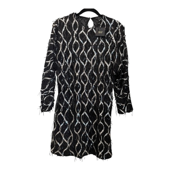 ✨ ZARA Sequin Fringed Mini Dress | Size M | New - Picture 5 of 7